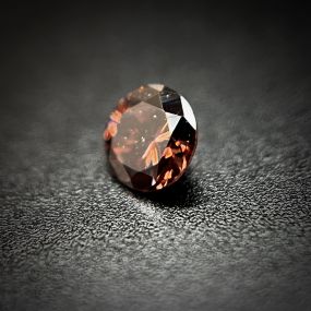 0.05 GIA Fancy Deep Brownish Orangy Pink